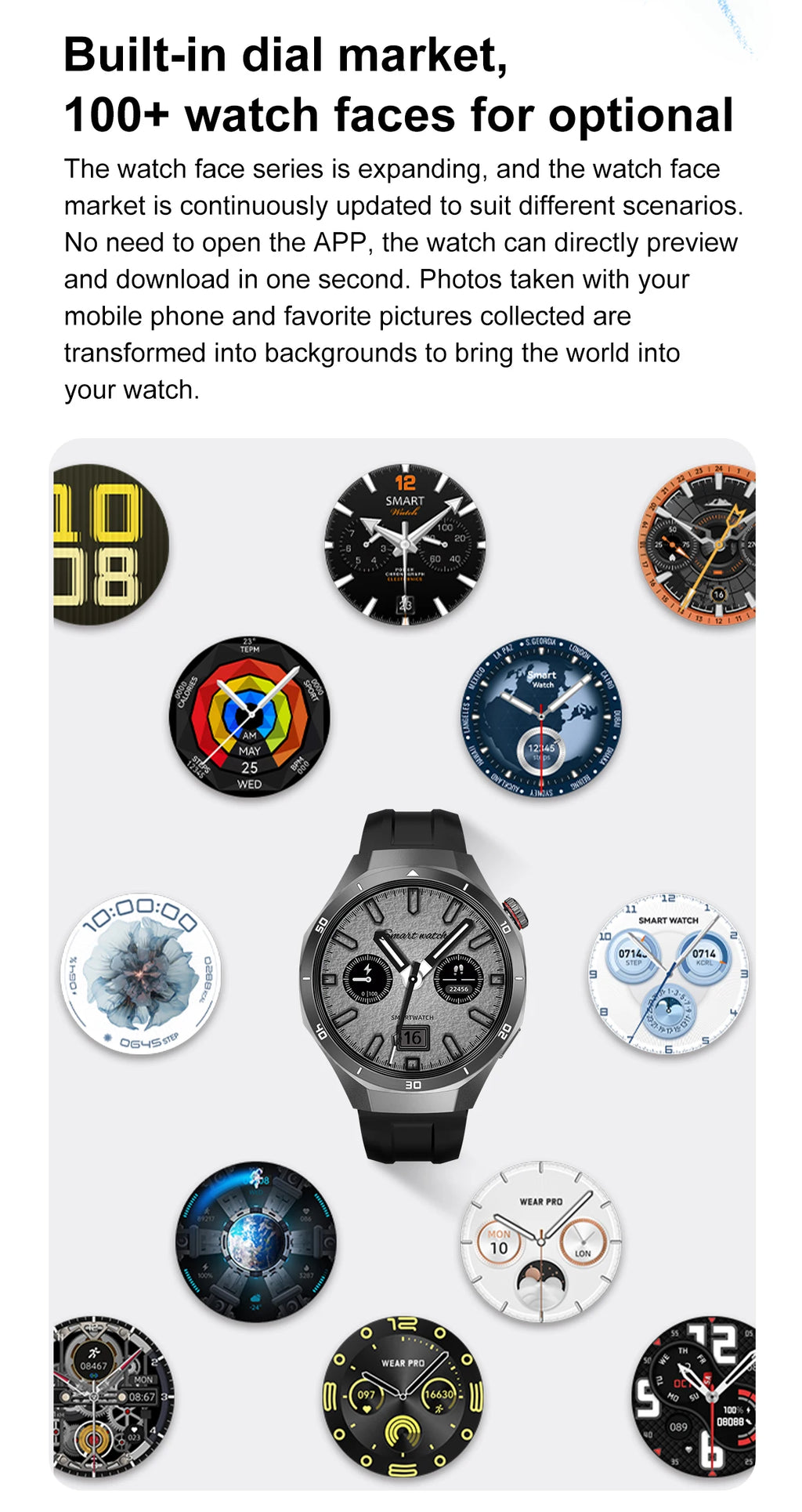 Smartwatch hombre nuevo – pantalla AMOLED, GPS, música y resistencia IP68