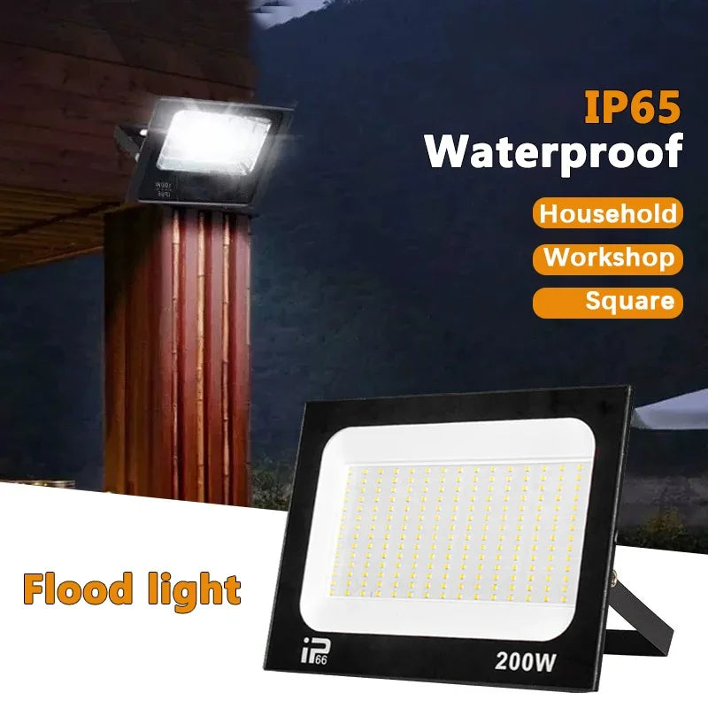 Reflector LED exterior IP66 – múltiples potencias para jardín y entrada