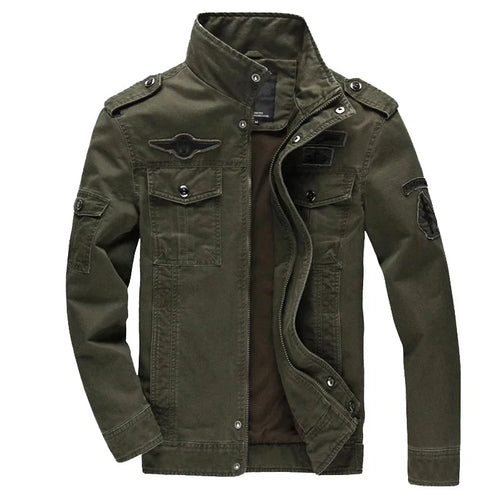 Campera bomber hombre – cortaviento slim fit con cuello alto y estilo retro