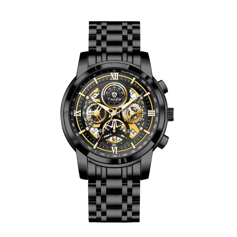 Reloj de lujo verde TINABIN – elegante, resistente al agua y para negocios