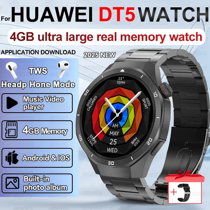 Smartwatch hombre nuevo – pantalla AMOLED, GPS, música y resistencia IP68