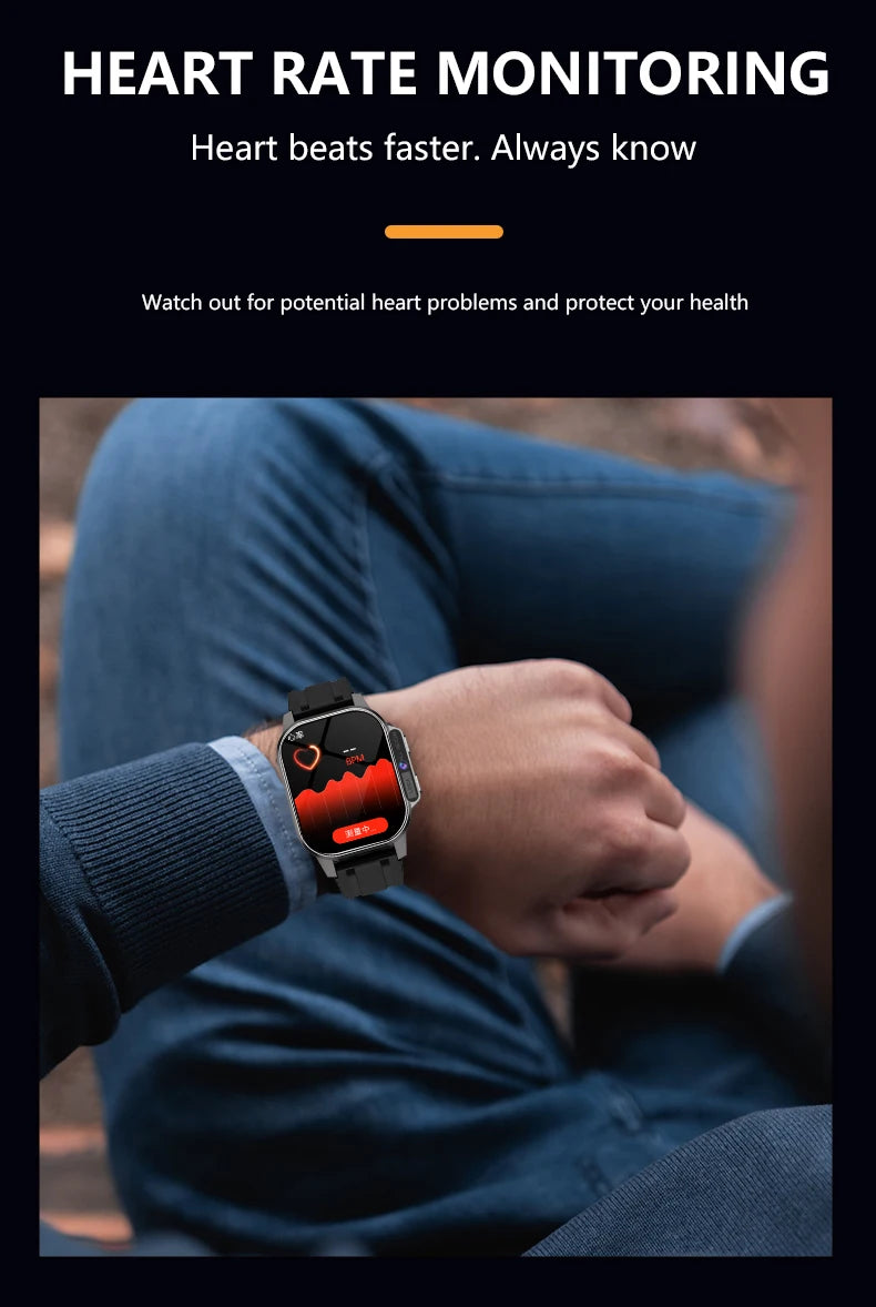 Smartwatch Android con WiFi y GPS – monitor de ritmo cardíaco, SIM y cámara HD