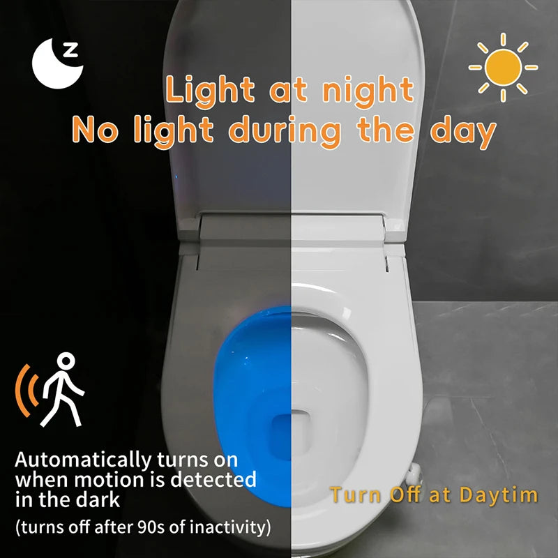 Luz Inteligente para Inodoro con Sensor de Movimiento - Recargable USB - LED RGB - Luz Nocturna para Baño