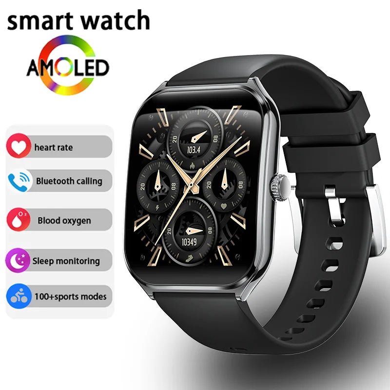 Smartwatch ultra delgado – pantalla AMOLED 1.96" HD para hombre y mujer, compatible Huawei