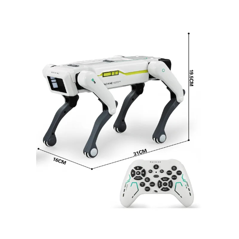 Perro Robot Bombero Inteligente con IA - Mascota Electrónica - Interacción por Voz - Control Remoto - Juguete para Niños