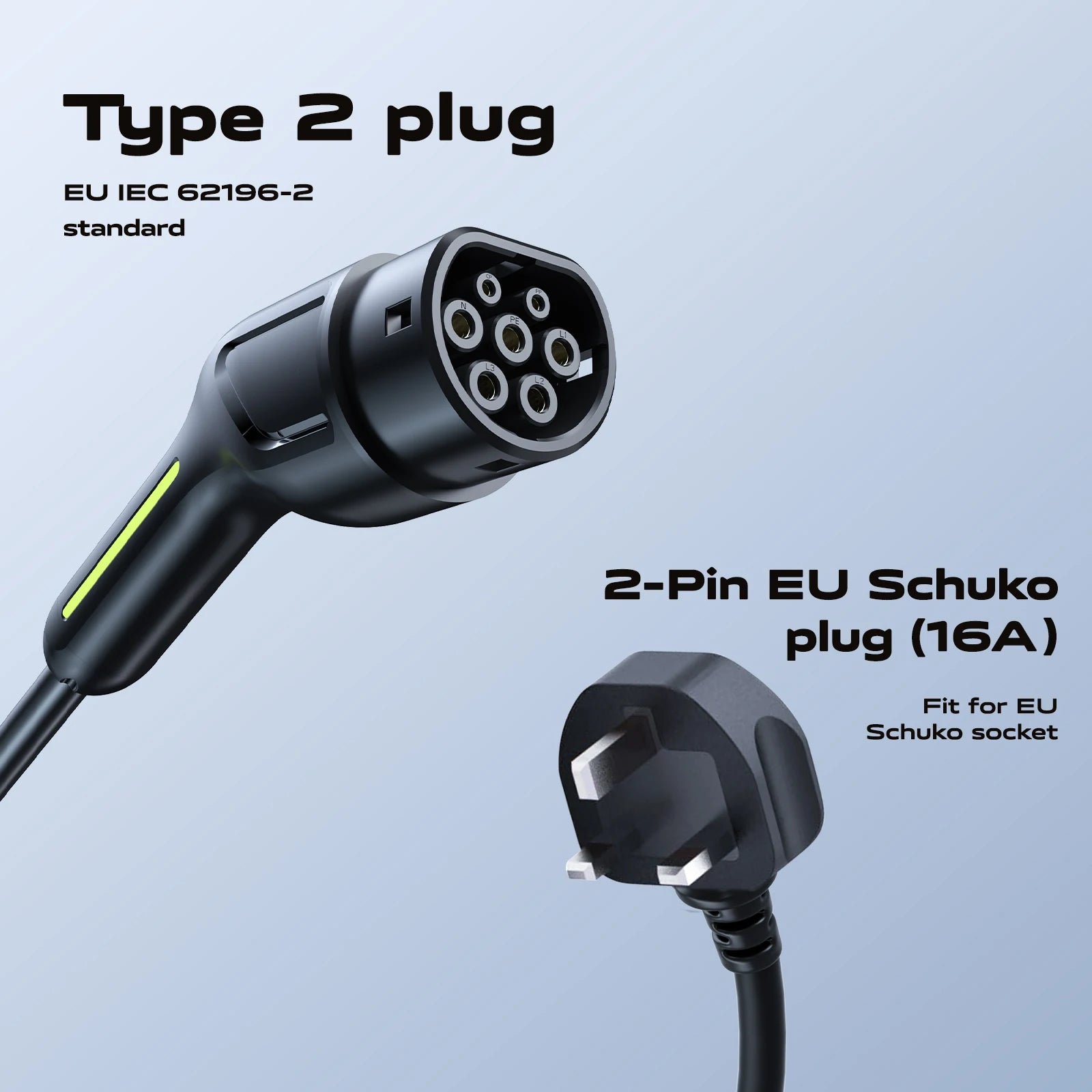 Cargador eléctrico VDL para auto – 3.6KW, Tipo 2 y corriente ajustable