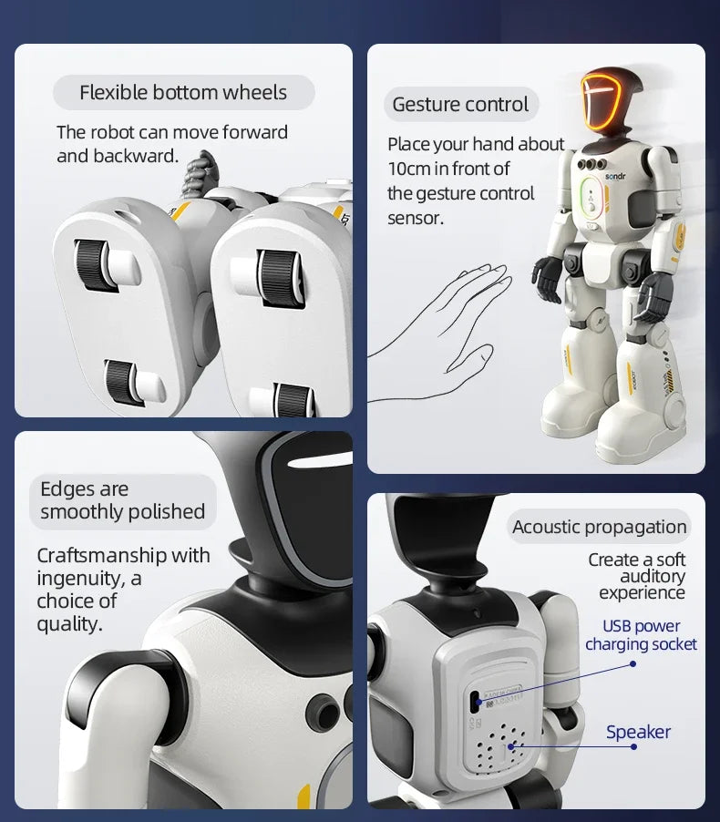 Robot Inteligente R40 - IA con Control Remoto - Baile y Acciones Smart para Niños