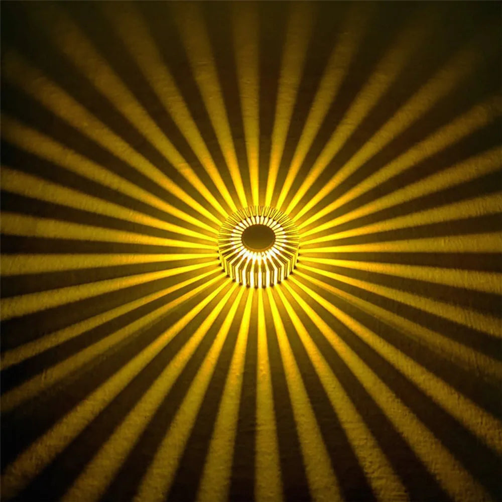 Lámparas LED coloridas 3W – apliques para living, pasillos y exteriores