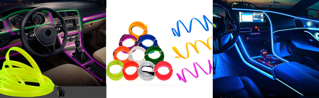 Tira LED interior para auto 5M – luz ambiental flexible y neón USB para decoración