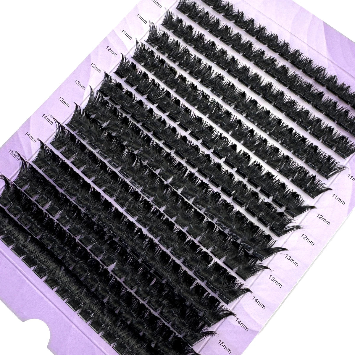 Paquete 280 pestañas mink 3D – extensiones individuales volumen ruso, ultra finas 0.05mm