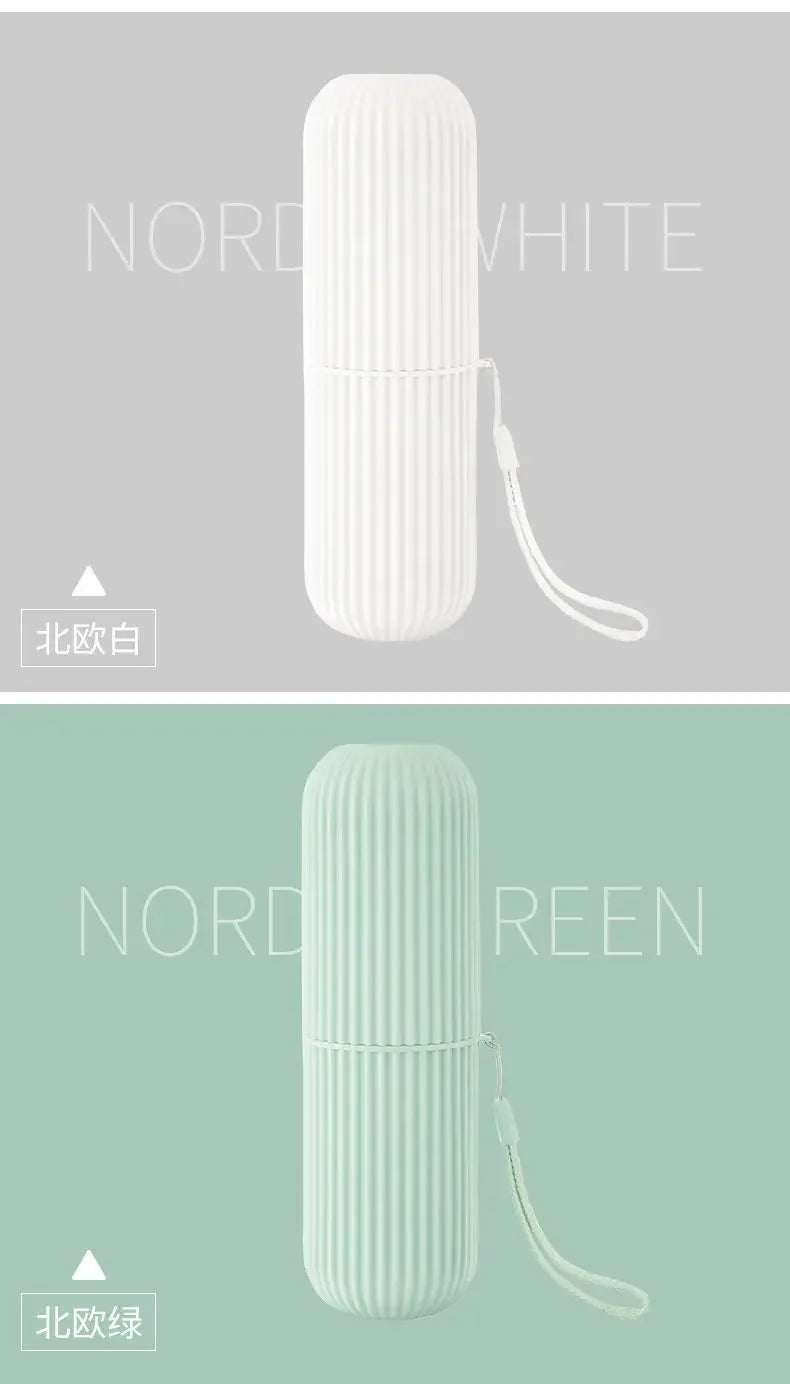 Estuche portátil para cepillo y pasta dental – caja protectora para viaje y camping