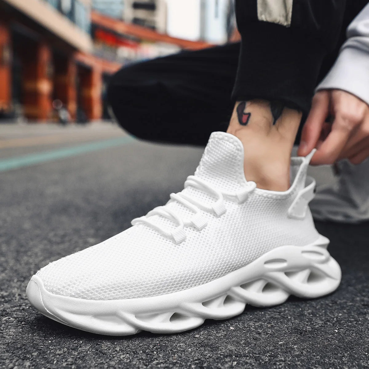 Zapatillas deportivas negras – ligeras y versátiles para hombre