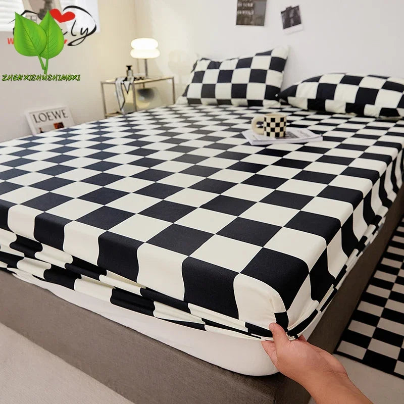 Sábana ajustable king floral – diseño elegante con banda elástica