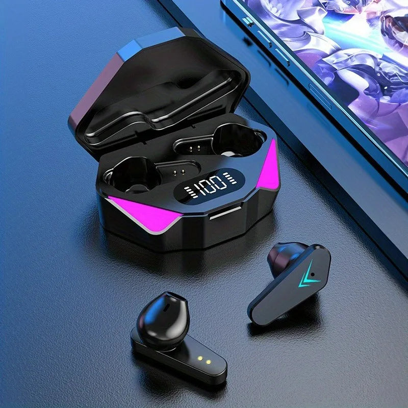 Auriculares inalámbricos TWS X15 – Bluetooth con pantalla LED y cancelación de ruido