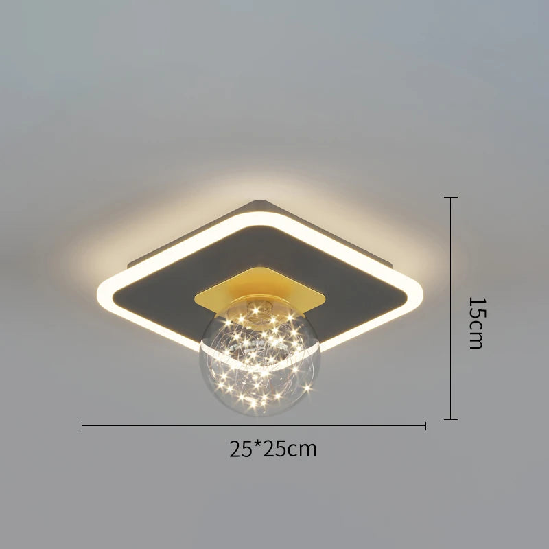 Lámpara de techo LED moderna – iluminación interior para living, comedor y dormitorio