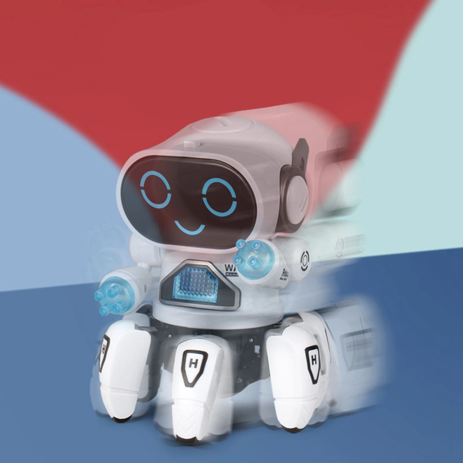 Robot Eléctrico para Niños - Seis Garras - Plástico Inteligente - Baila, Canta y se Ilumina - Robot Eléctrico para Niños