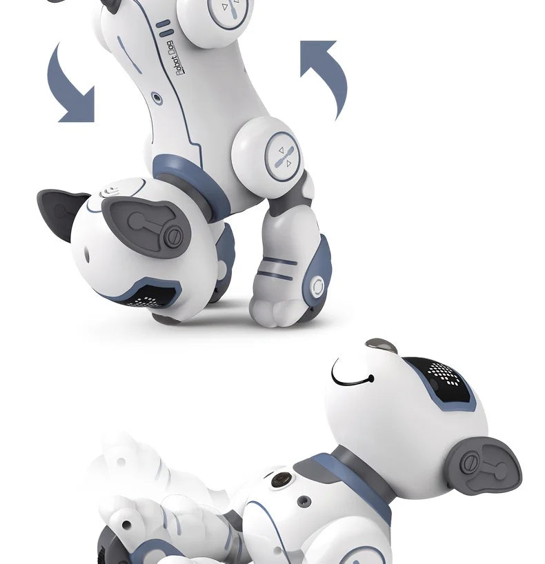Perro Robot Inteligente con Control Remoto - Canta, Baila y Sigue - Acrobacias Smart - Música Interactiva - Cachorro Programable - Regalo para Niños
