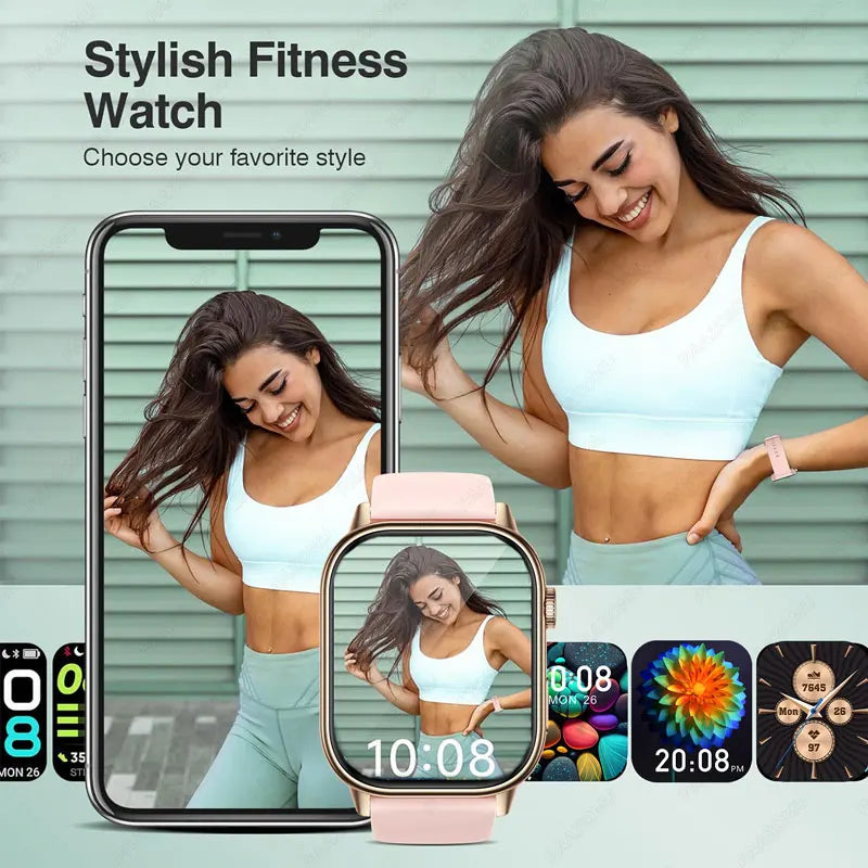 Smartwatch GPS mujer – pantalla 2.01", llamadas Bluetooth y resistente al agua