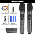 Micrófono inalámbrico UHF de 2 canales – profesional para karaoke y eventos