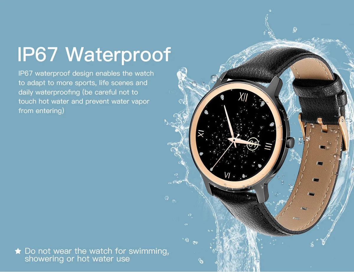 Smartwatch 1.69" – monitor de ritmo cardíaco, notificaciones y resistencia IP67