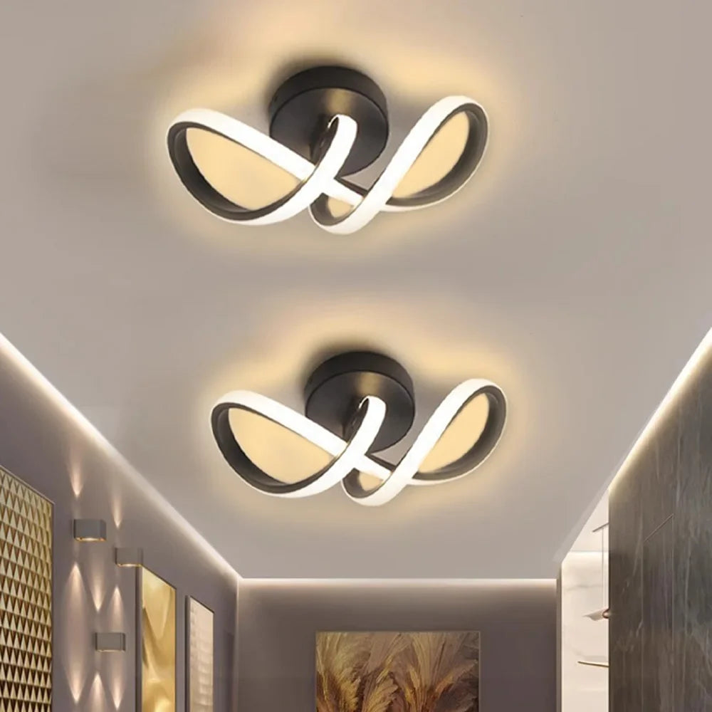 Lámpara de techo minimalista – candelabro moderno con 3 colores para dormitorio y comedor