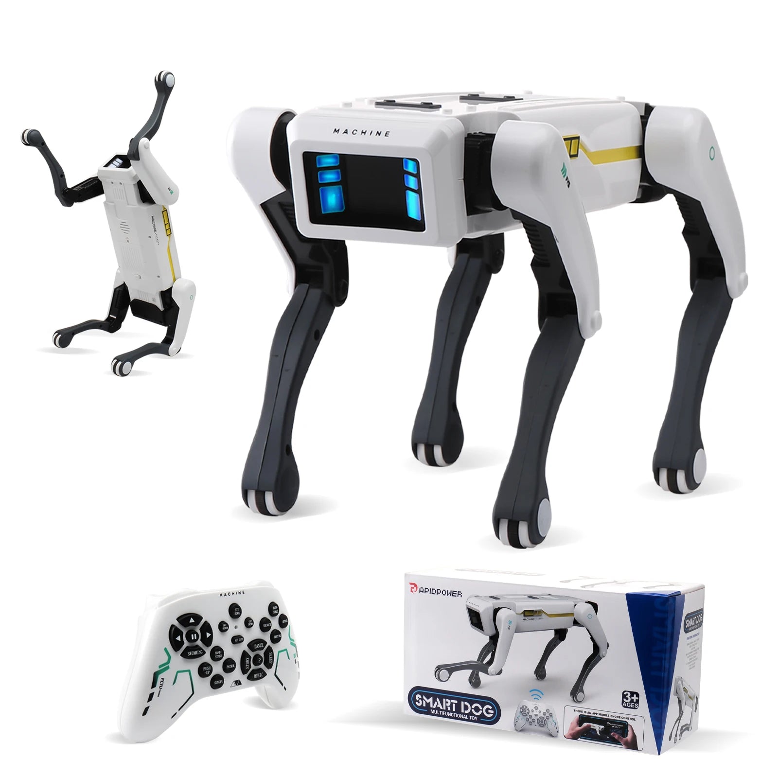 Perro Robot Inteligente con IA RC - Diálogo por Voz - Control APP Remoto - Programación - Canta y Baila - Perro Mecánico - Juguete para Niños