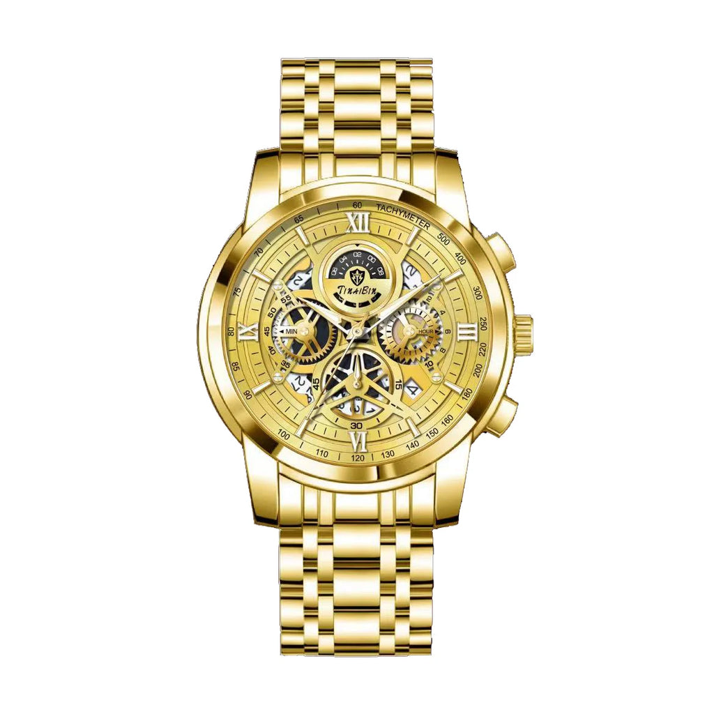 Reloj de lujo verde TINABIN – elegante, resistente al agua y para negocios