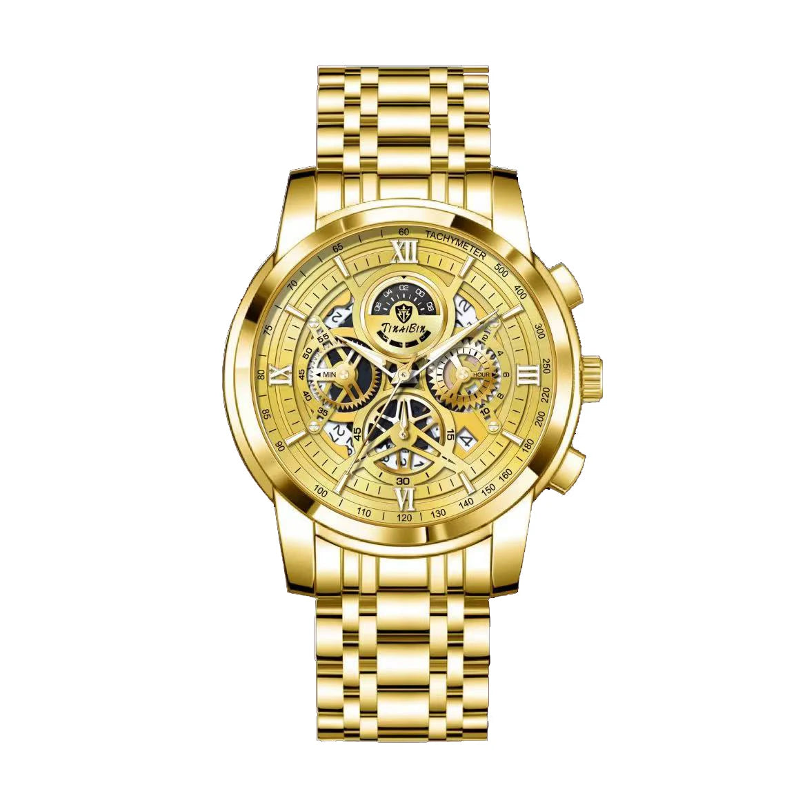 Reloj de lujo verde TINABIN – elegante, resistente al agua y para negocios