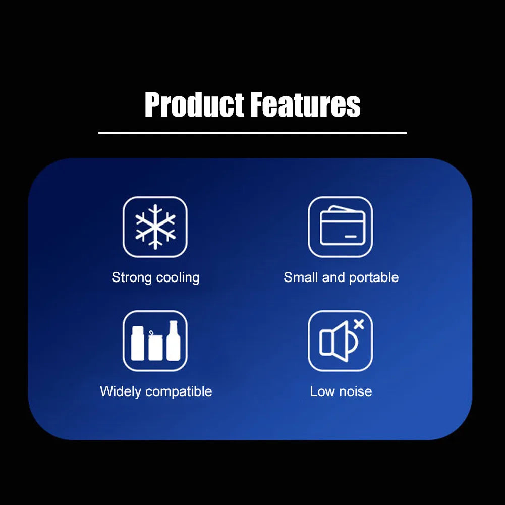Enfriador de Bebidas para Auto DC 12V con Adaptador para Casa, Portavasos Refrigerador Eléctrico para Coche y Oficina