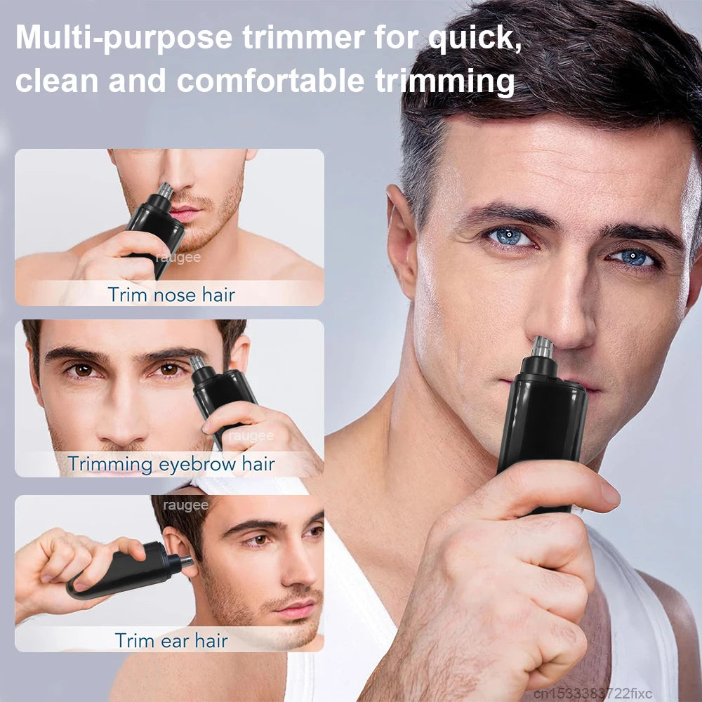 Recortadora eléctrica recargable – corta vello nasal, cejas y barba para hombre