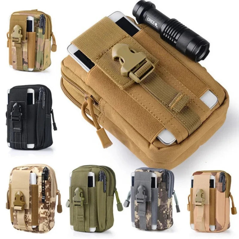 Riñonera táctica camuflada – bolsa multifuncional para pierna y cintura