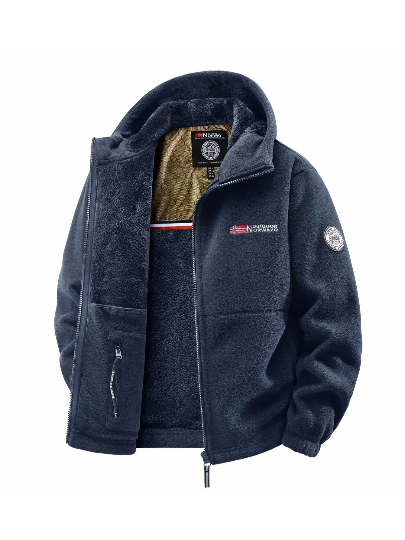 Campera con capucha hombre otoño/invierno – versátil para exterior y uso diario