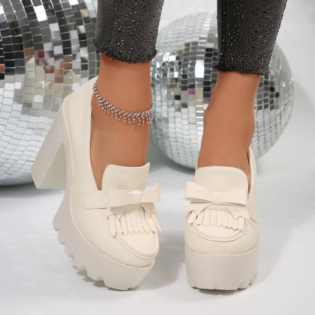 Pumps mujer – tacones chunky, plataforma elegante y antideslizantes