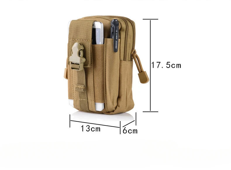 Riñonera táctica camuflada – bolsa multifuncional para pierna y cintura
