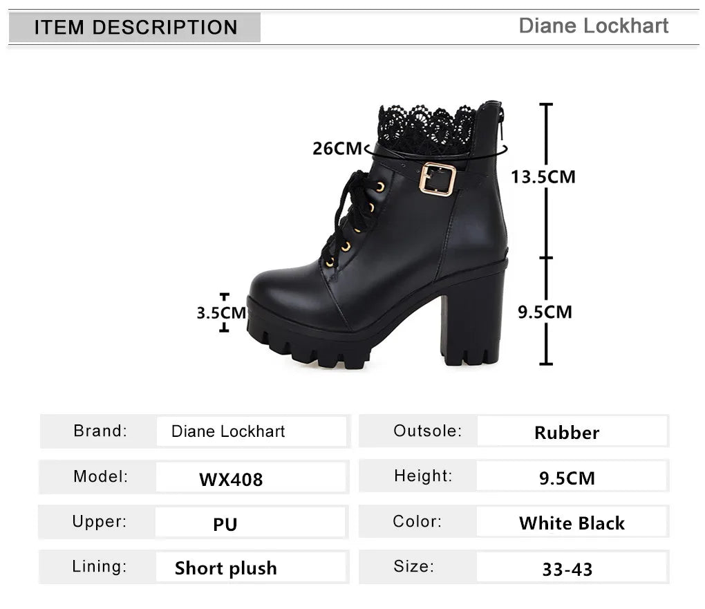 Botas mujer invierno – tacón grueso, plataforma y diseño impermeable