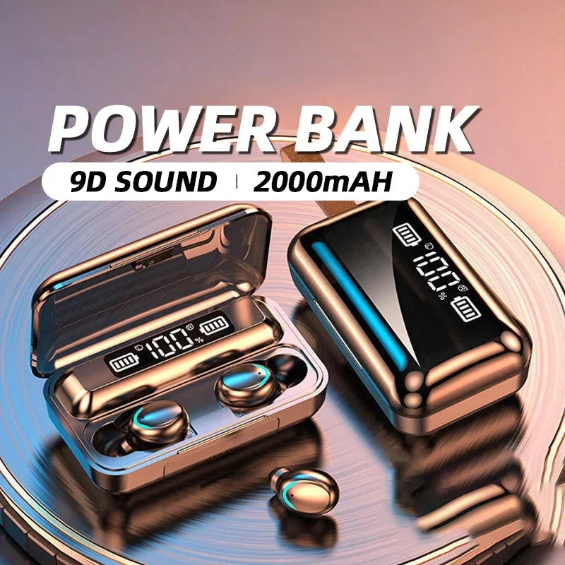 Auriculares inalámbricos TWS F9-5 – Bluetooth 5.3, stereo HiFi y resistentes al agua