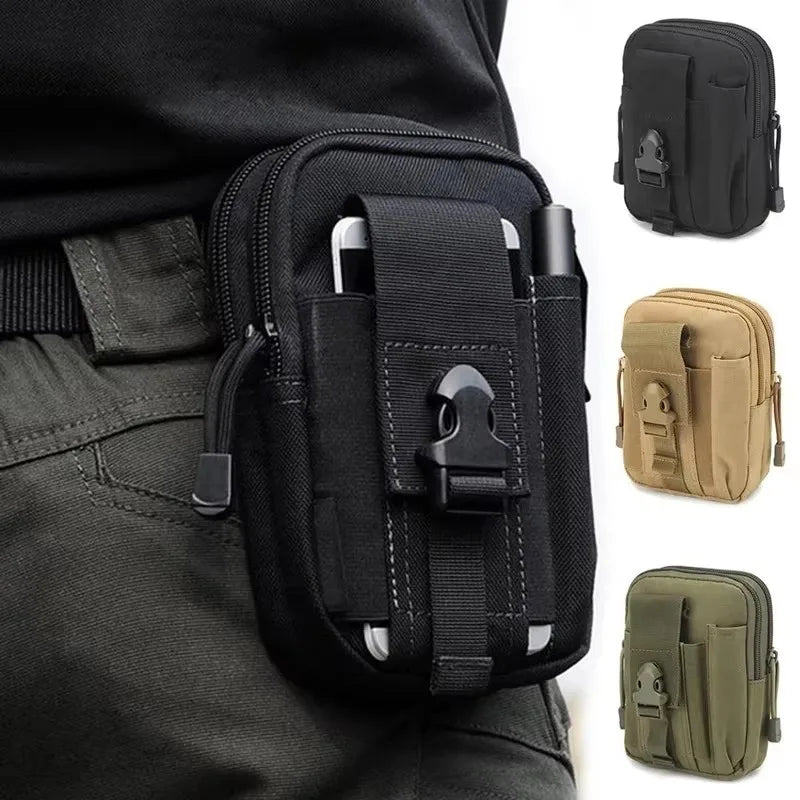 Riñonera táctica camuflada – bolsa multifuncional para pierna y cintura