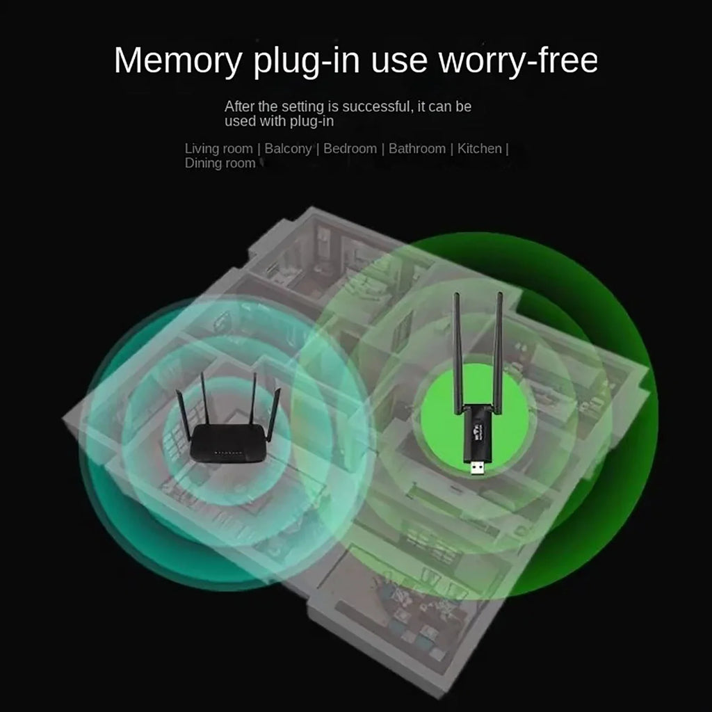 Extensor WiFi USB 2.4G – repetidor inalámbrico 300Mbps y amplificador de señal