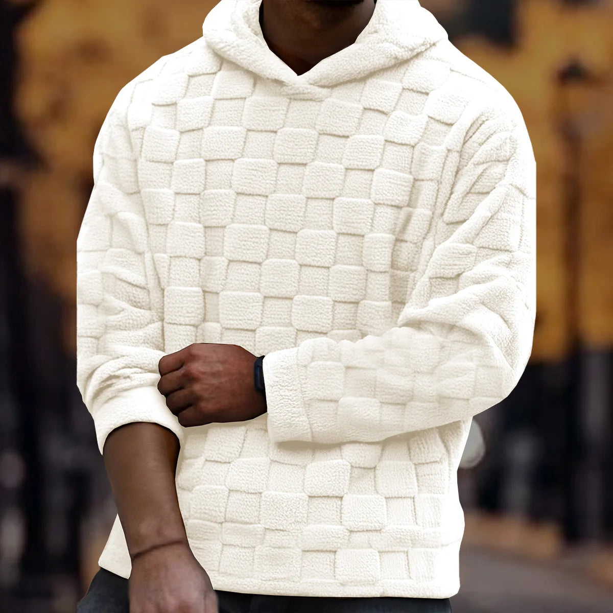 Buzo con capucha hombre otoño/invierno – grueso, moderno y versátil