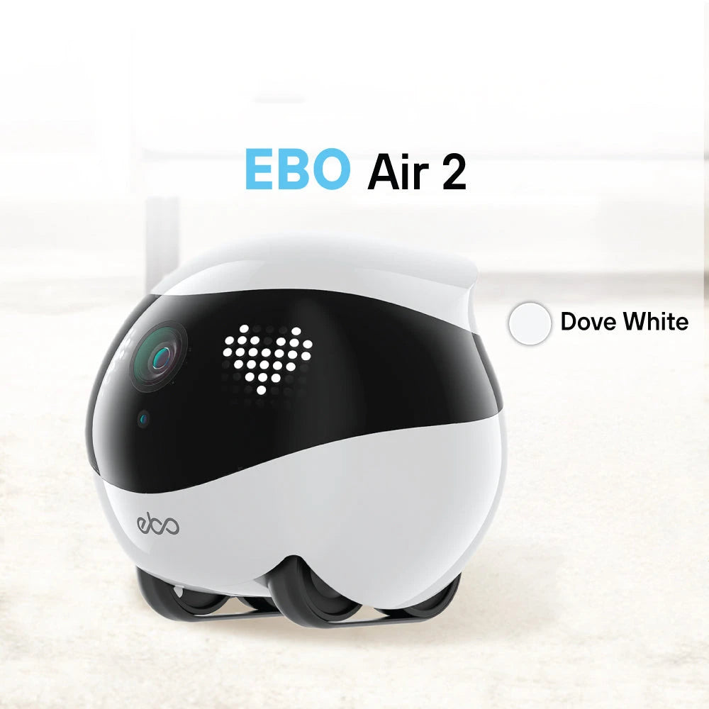 Robot Enabot EBO AIR2 Inteligente con IA - Cámara Inalámbrica - Monitoreo Remoto - Compañero de Mascotas - Control en Tiempo Real - Regalo Personalizado