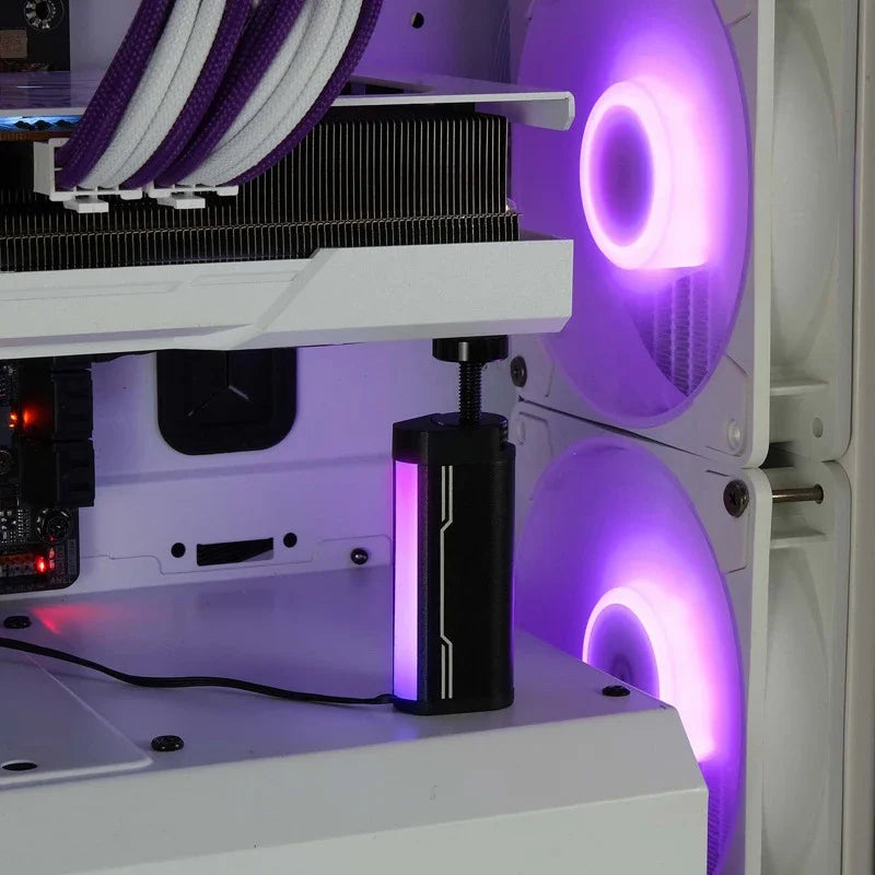 Soporte ajustable ARGB para tarjeta gráfica – aluminio telescópico y giratorio