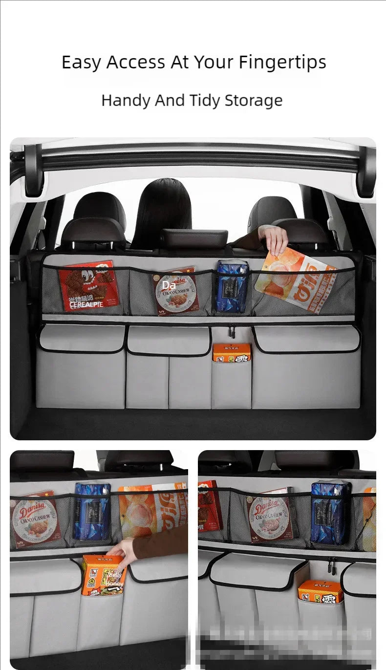 Bolsa Organizadora para Baúl de Auto y Respaldo de Asiento – Multiuso para SUV