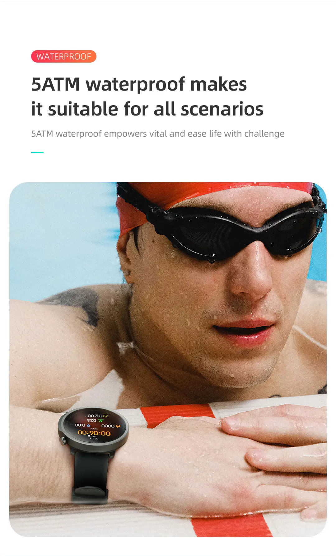 Smartwatch deportivo Mibro A1 – Bluetooth, resistente al agua y monitor de actividad