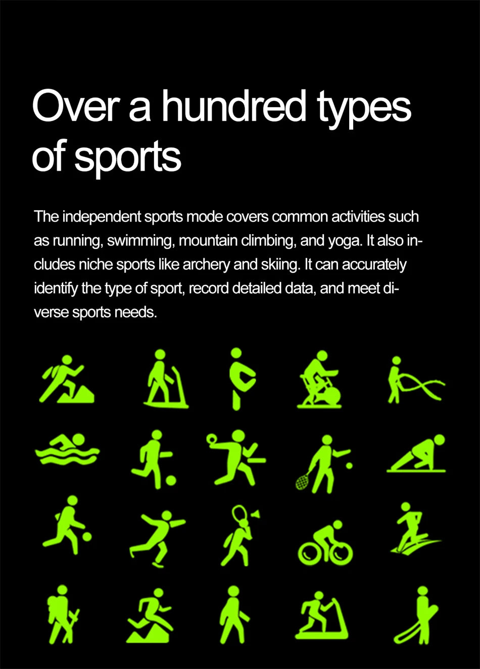 Smartwatch LIGE mujer – pantalla HD 2.01", monitor de salud y resistente al agua