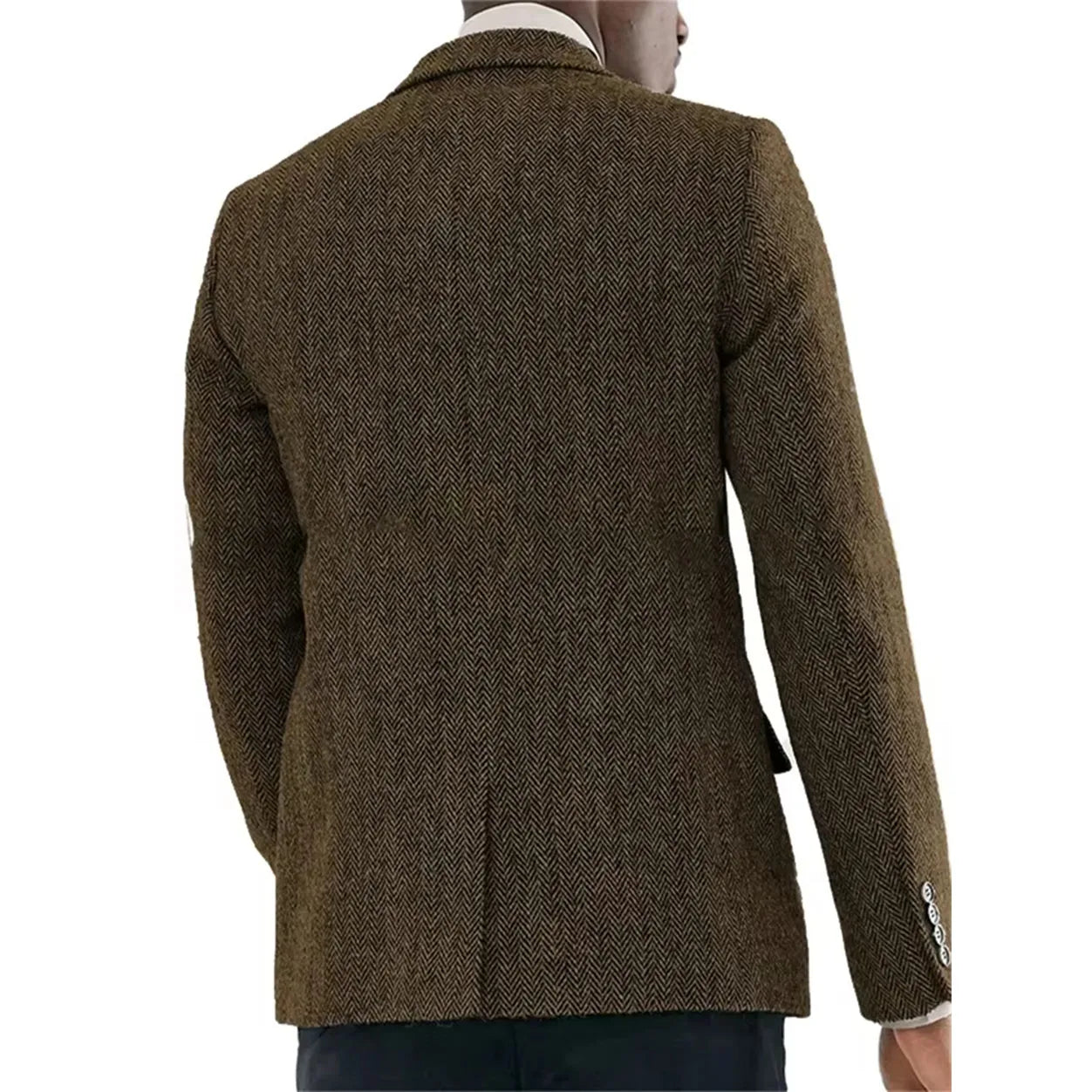Chaqueta hombre espiga – elegante, slim y casual con botonadura simple