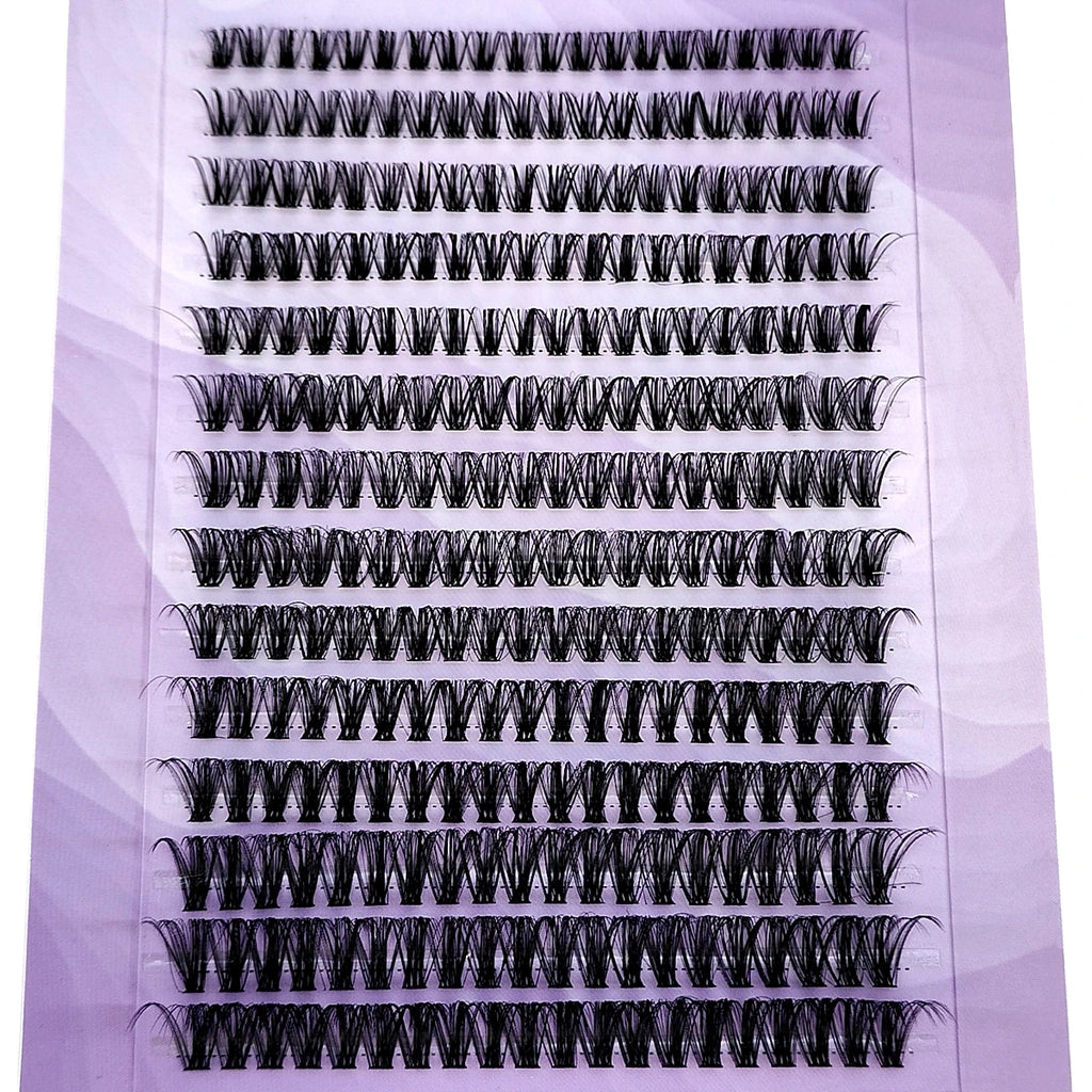 Paquete 280 pestañas mink 3D – extensiones individuales volumen ruso, ultra finas 0.05mm