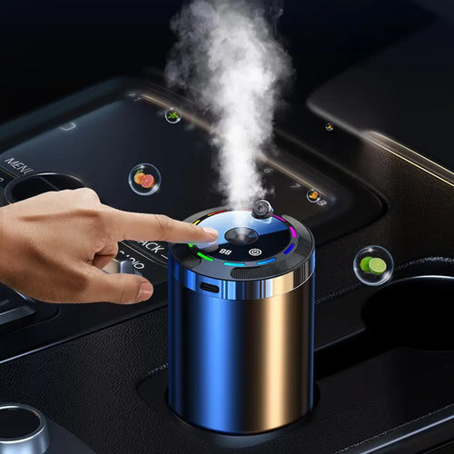 Aromatizante Inteligente para Auto - Difusor de Aroma Recargable - 5 Niveles Ajustables - Difusor Inteligente para Coche