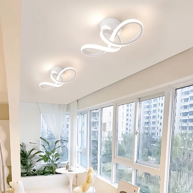 Lámpara de techo minimalista – candelabro moderno con 3 colores para dormitorio y comedor
