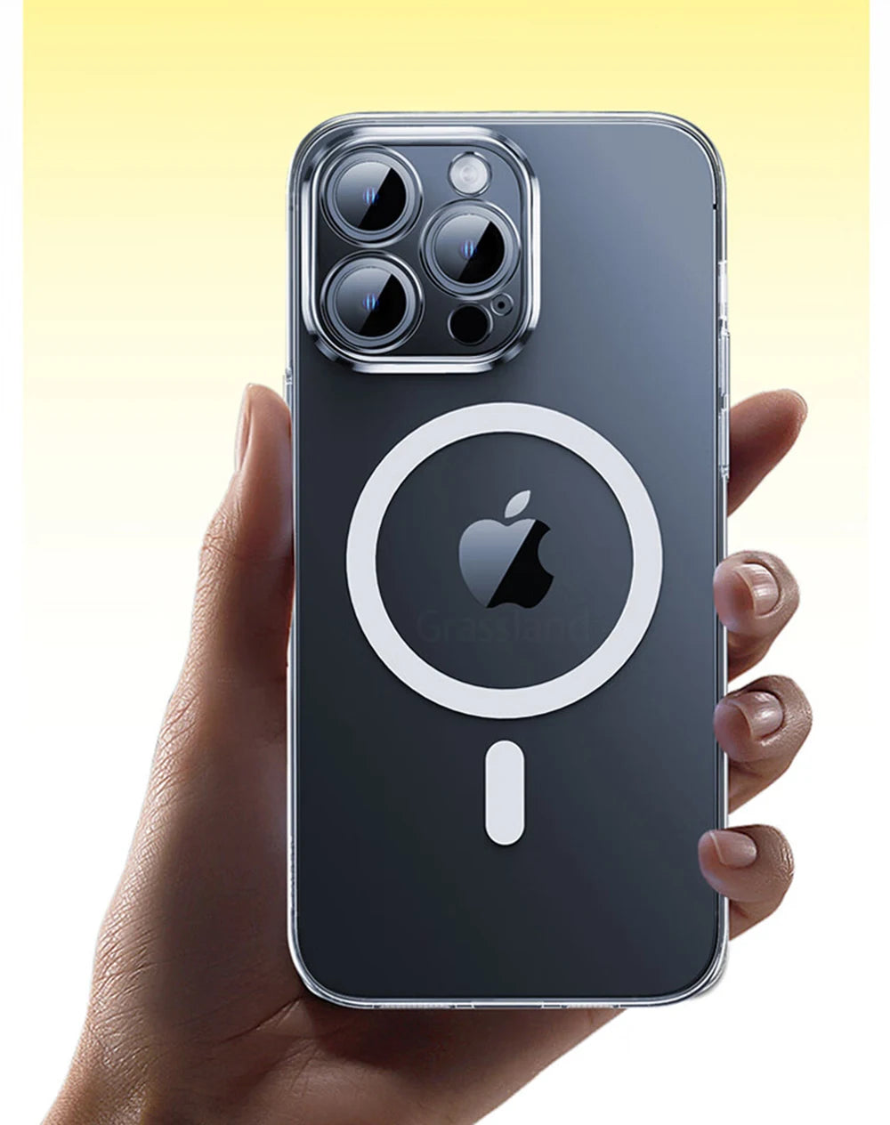 Funda transparente con carga magnética inalámbrica – compatible con MagSafe para iPhone
