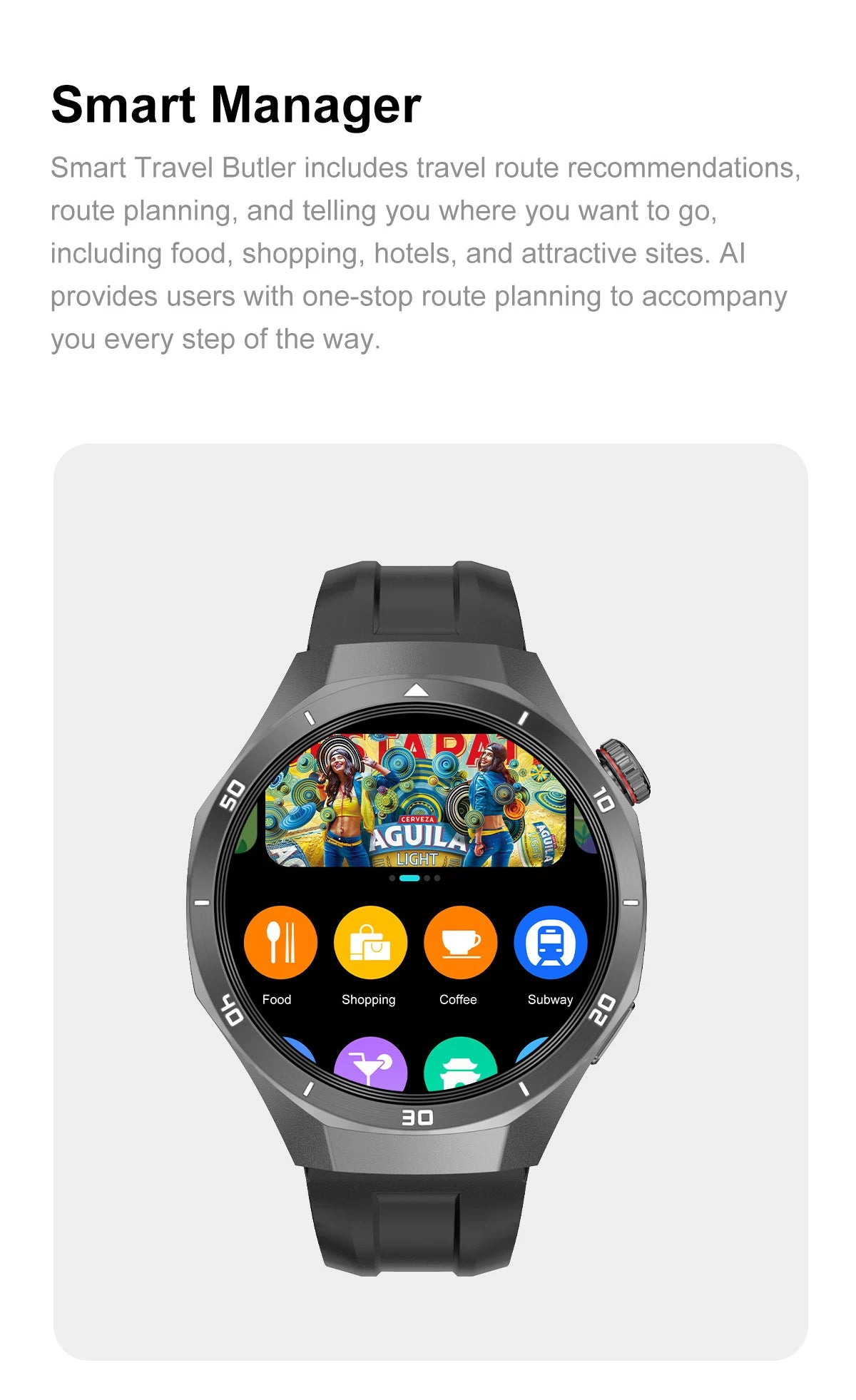 Smartwatch hombre nuevo – pantalla AMOLED, GPS, música y resistencia IP68